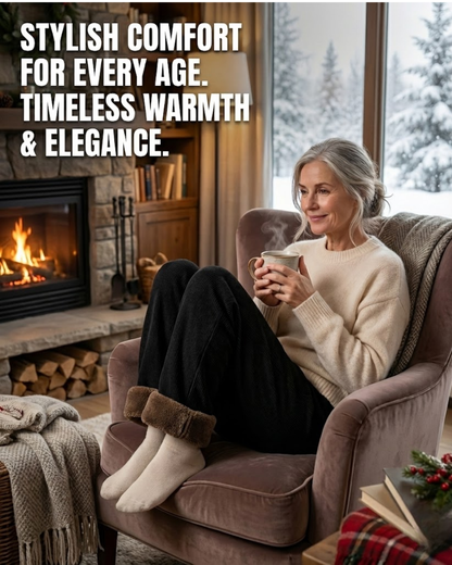 מכנסי קורדרוי עם ליינינג מצמר - גזרה גבוהה ומותן אלסטית