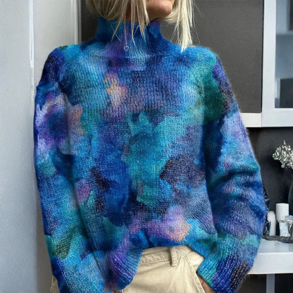 Ashley | סוודר צווארון גבוה חם ואלגנטי