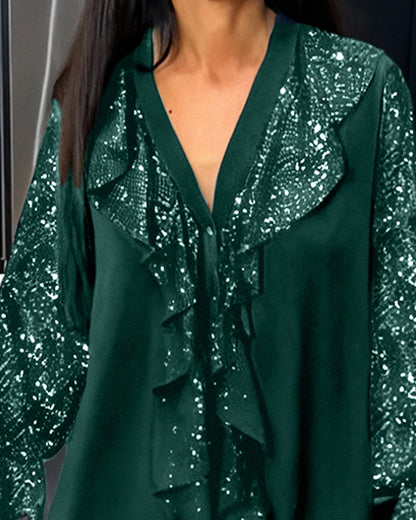 חולצות רחבות בצבע אחיד עם קפלים