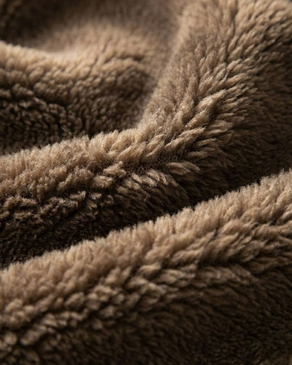 מכנסי קורדרוי עם ליינינג מצמר - גזרה גבוהה ומותן אלסטית