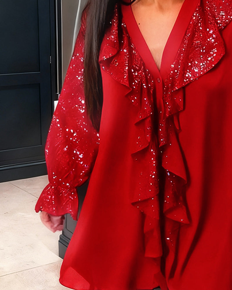 חולצות רחבות בצבע אחיד עם קפלים