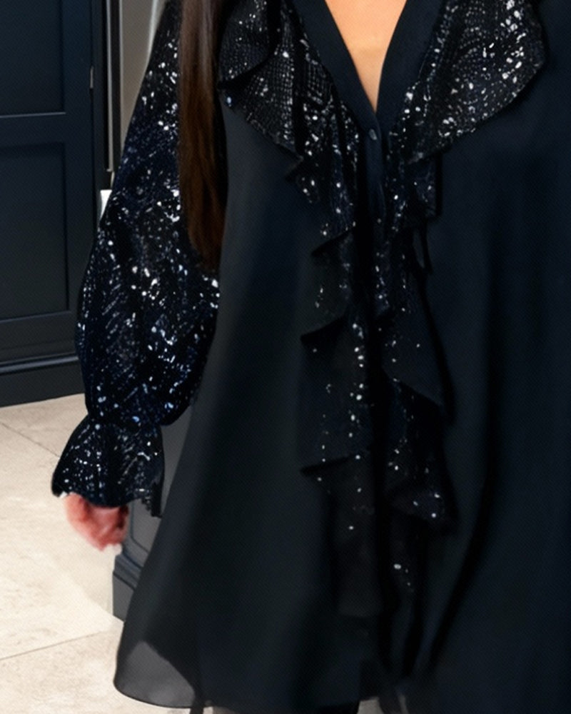 חולצות רחבות בצבע אחיד עם קפלים