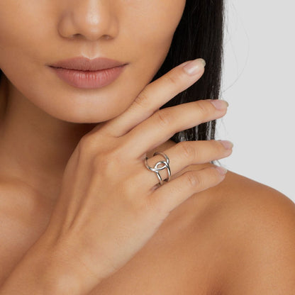 טבעת כסף אסטריד